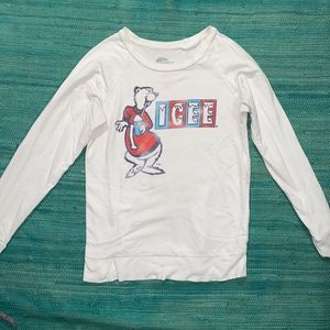 Icee polar bear Long Sleeve shirt w pockets